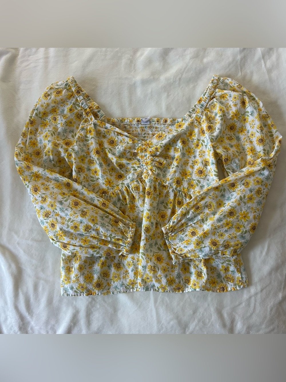 Old Navy Floral Sweetheart Neck Top – Size Medium